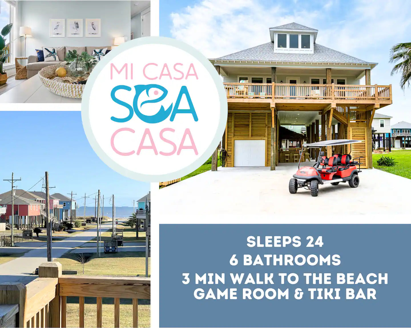 Sleeps 24 | Walk to Beach | Game Room & Tiki Bar