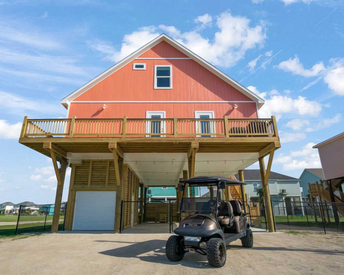 Langosta Loca Golf Cart